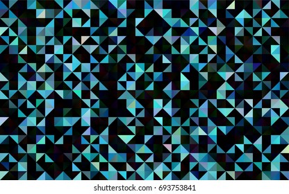 Light BLUE vector abstract mosaic template. Colorful abstract illustration with gradient. The template can be used as a background for cell phones.
