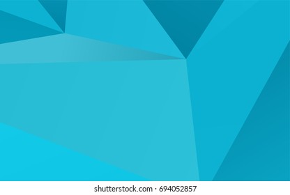 Light BLUE vector abstract mosaic pattern. Shining illustration, which consist of triangles. The textured pattern can be used for background.