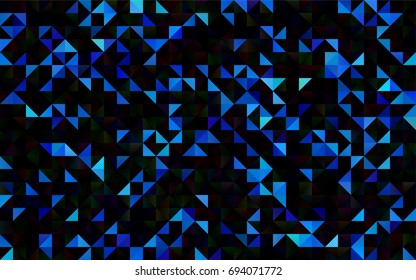 Light BLUE vector abstract mosaic template. Colorful illustration in abstract style with gradient. The completely new template can be used for your brand book.