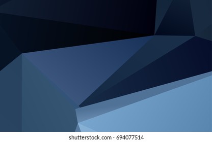 Light BLUE vector abstract mosaic pattern. Shining illustration, which consist of triangles. The textured pattern can be used for background.