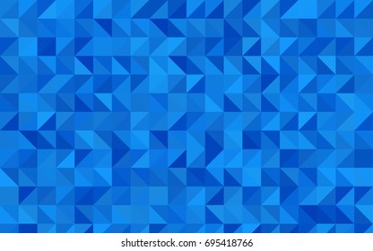 Light BLUE vector abstract mosaic template. A sample with polygonal shapes. Triangular pattern for your business design.