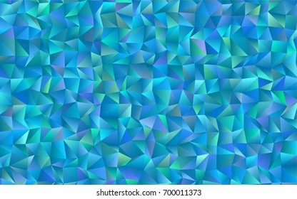 Light BLUE vector abstract mosaic background. Shining illustration, which consist of triangles. A completely new design for your business.