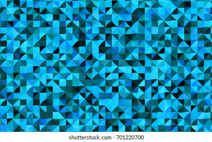 Light BLUE vector abstract mosaic template. Glitter abstract illustration with an elegant design. The polygonal design can be used for your web site.