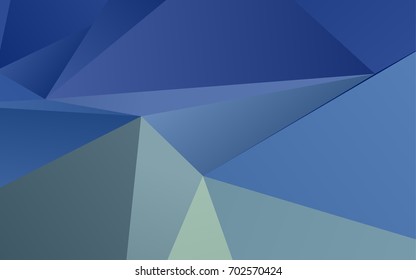 Light BLUE vector abstract mosaic pattern. Creative geometric illustration in Origami style with gradient. A completely new template for your business design.