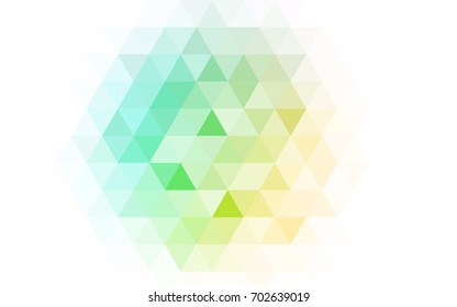 Light BLUE vector abstract mosaic template. Triangular geometric sample with gradient.  The best triangular design for your business.