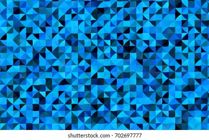 Light BLUE vector abstract mosaic template. Creative illustration in halftone style with gradient. Brand-new style for your business design.