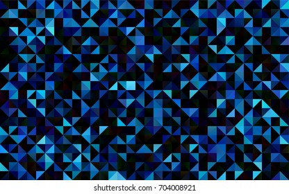 Light BLUE vector abstract mosaic template. Brand-new colored illustration in blurry style with gradient. The elegant pattern can be used as part of a brand book.