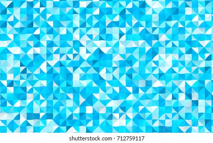 Light BLUE vector abstract mosaic background. Creative illustration in halftone style with gradient. The template can be used as a background for cell phones.