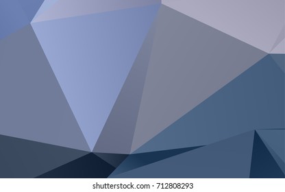 Light BLUE vector abstract mosaic pattern. Creative geometric illustration in Origami style with gradient. Triangular pattern for your business design.