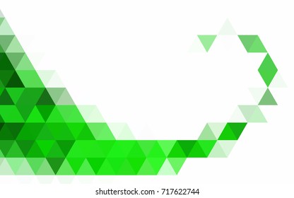 Light BLUE vector abstract mosaic template. Shining illustration, which consist of triangles. A completely new design for your business.