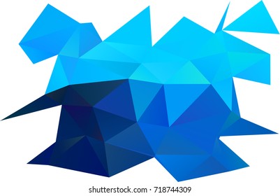 Light BLUE vector abstract mosaic background. A completely new color illustration in a vague style. Brand-new style for your business design.