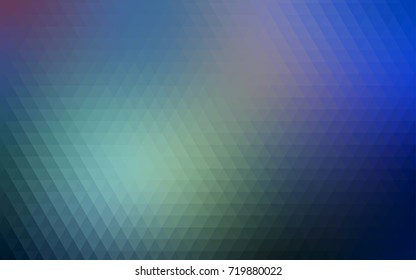 Light BLUE vector abstract mosaic background. Colorful abstract illustration with gradient. The best triangular design for your business.