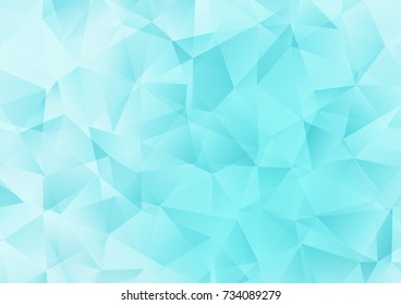 Light BLUE vector abstract mosaic background. Colorful illustration in abstract style with gradient. A new texture for your design.