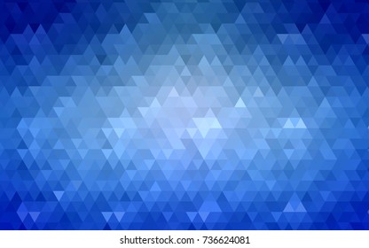 Light BLUE vector abstract mosaic pattern. Creative illustration in halftone style with gradient. The completely new template can be used for your brand book.