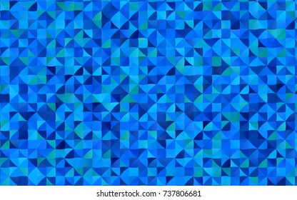 Light BLUE vector abstract mosaic template. A vague abstract illustration with gradient. A completely new template for your business design.