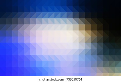 Light BLUE vector abstract mosaic pattern. Glitter abstract illustration with an elegant design. The textured pattern can be used for background.