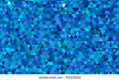 Light BLUE vector abstract mosaic pattern. Colorful abstract illustration with gradient. The polygonal design can be used for your web site.