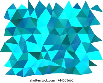 Light BLUE vector abstract mosaic pattern. An elegant bright illustration with gradient. The best triangular design for your business.