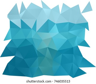 Light BLUE vector abstract mosaic background. Shining colored illustration in a brand-new style. The best triangular design for your business.