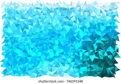 Light BLUE vector abstract mosaic pattern. A sample with polygonal shapes. A completely new design for your business.