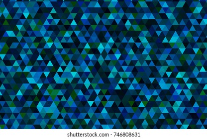 Light BLUE vector abstract mosaic pattern. Glitter abstract illustration with an elegant design. The template can be used as a background for cell phones.