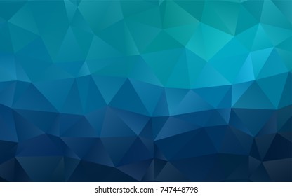 Light BLUE vector abstract mosaic pattern. Brand-new colored illustration in blurry style with gradient. The template can be used as a background for cell phones.