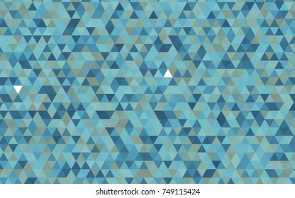 Light BLUE vector abstract mosaic template. Shining colored illustration in a brand-new style. The elegant pattern can be used as part of a brand book.