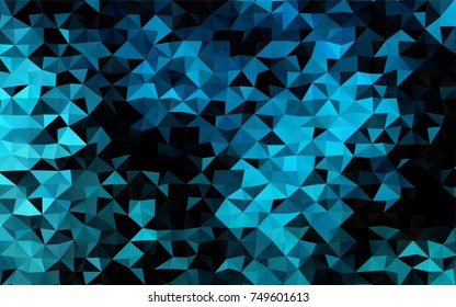 Light BLUE vector abstract mosaic template. Modern geometrical abstract illustration with gradient. A completely new design for your business.