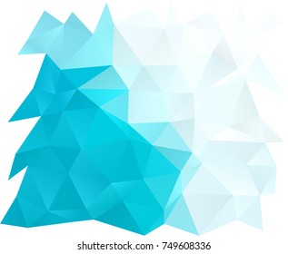 Light BLUE vector abstract mosaic background. Creative illustration in halftone style with gradient. A completely new template for your business design.
