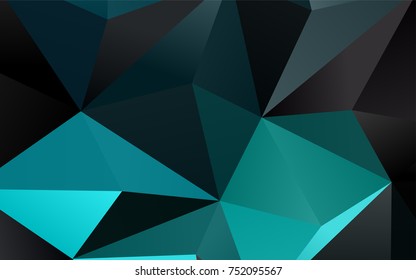 Light BLUE vector abstract mosaic pattern. Shining colored illustration in a brand-new style. A completely new design for your business.