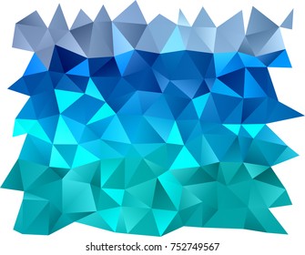 Light BLUE vector abstract mosaic template. Brand-new colored illustration in blurry style with gradient. A new texture for your design.
