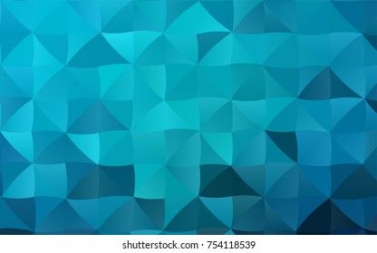 Light BLUE vector abstract mosaic background. Shining colored illustration in a brand-new style. The template can be used as a background for cell phones.