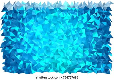 Light BLUE vector abstract mosaic template. Shining colored illustration in a brand-new style. The best triangular design for your business.