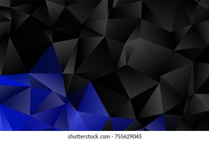 Light BLUE vector abstract mosaic background. Triangular geometric sample with gradient.  The polygonal design can be used for your web site.