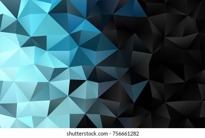 Light BLUE vector abstract mosaic background. Modern geometrical abstract illustration with gradient. The elegant pattern can be used as part of a brand book.
