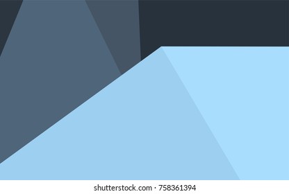 Light BLUE vector abstract mosaic template. Geometric illustration in Origami style with gradient.  The template can be used as a background for cell phones.