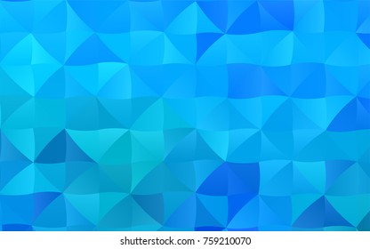 Light BLUE vector abstract mosaic template. A vague abstract illustration with gradient. The textured pattern can be used for background.