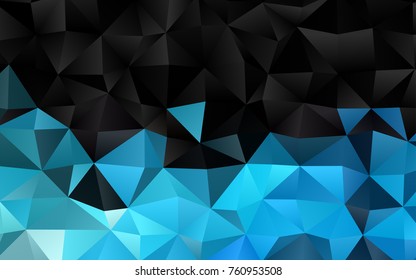 Light BLUE vector abstract mosaic background. Brand-new colored illustration in blurry style with gradient. The elegant pattern can be used as part of a brand book.