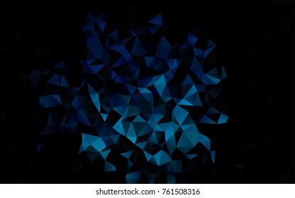 Light BLUE vector abstract mosaic pattern. Creative geometric illustration in Origami style with gradient. The best triangular design for your business.