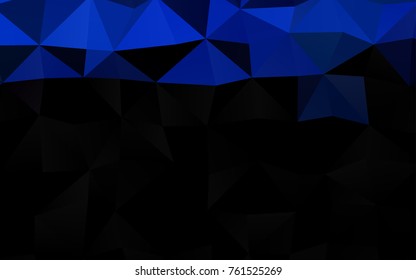 Light BLUE vector abstract mosaic template. Shining illustration, which consist of triangles. A completely new template for your business design.