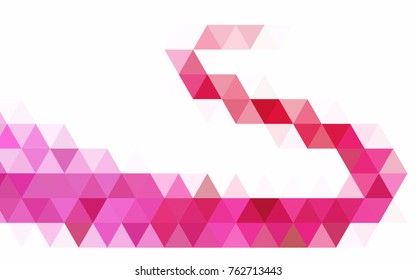Light BLUE vector abstract mosaic template. A sample with polygonal shapes. The template can be used as a background for cell phones.