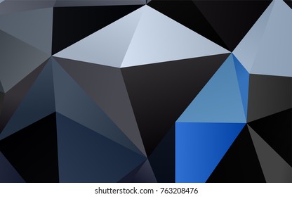 Light BLUE vector abstract mosaic pattern. Colorful illustration in abstract style with gradient. The textured pattern can be used for background.