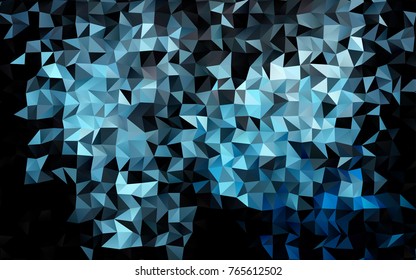 Light BLUE vector abstract mosaic background. Creative geometric illustration in Origami style with gradient. The completely new template can be used for your brand book.