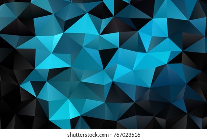 Light BLUE vector abstract mosaic pattern. Colorful abstract illustration with gradient. Brand-new style for your business design.