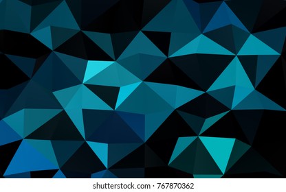 Light BLUE vector abstract mosaic pattern. A completely new color illustration in a vague style. A new texture for your design.
