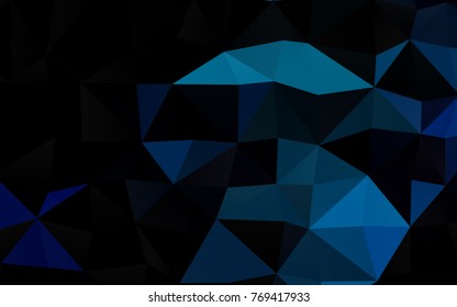 Light BLUE vector abstract mosaic background. Colorful illustration in abstract style with gradient. The template can be used as a background for cell phones.