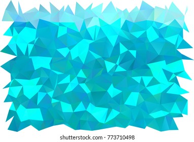 Light BLUE vector abstract mosaic template. Creative illustration in halftone style with gradient. The template can be used as a background for cell phones.