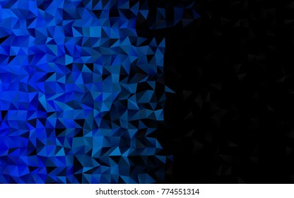 Light BLUE vector abstract mosaic background. Shining colored illustration in a brand-new style. The polygonal design can be used for your web site.