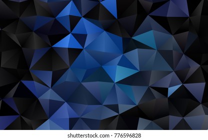 Light BLUE vector abstract mosaic pattern. Glitter abstract illustration with an elegant design. Brand-new design for your business.