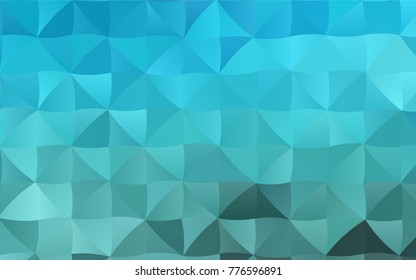 Light BLUE vector abstract mosaic background. Brand-new colored illustration in blurry style with gradient. The elegant pattern can be used as part of a brand book.
